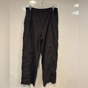 Black‎ Cinched sides Athleta straight leg pants